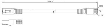 PATCHCORD CAT.6 UTP 5M PELĒKS