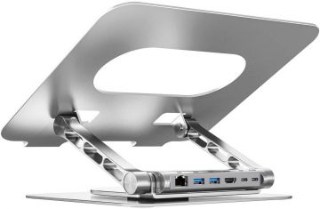 Uniteki sülearvuti alus koos eemaldatava USB-C HDMI 1.4, 4K PD 100 W jaoturiga