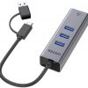 Unitek Hub USB C 4in1 Ethernet 3 x USB A 5 Gbps või USB A adapter Unitek Hub USB C 4in1 Ethernet 3 x USB A 5 Gbps või USB A adapter