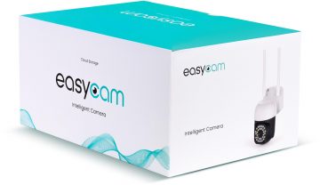EasyCam IP āra WiFi PTZ kamera LED 25m Tuya 3MP 4 x tālummaiņa EC-3PT12L16IR-AI