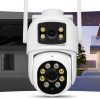 EasyCam āra 4MP duālā WiFi PTZ kamera (2MP + 2MP) 4x tālummaiņa Tuya EC-2x2PTZ8DL-N