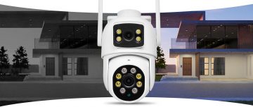 EasyCam āra 4MP duālā WiFi PTZ kamera (2MP + 2MP) 4x tālummaiņa Tuya EC-2x2PTZ8DL-N