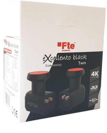 Twin FTE eXcellento Black LTE pārveidotājs 0,1 dB