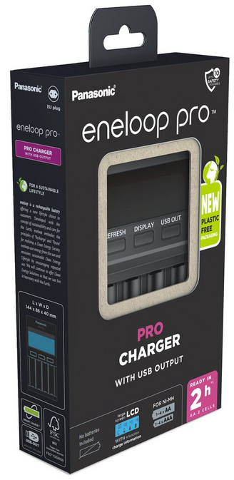 Panasonic Eneloop BQ-CC65 ECO laetav Ni-MH akulaadija Panasonic Eneloop BQ-CC65 ECO laetav Ni-MH akulaadija