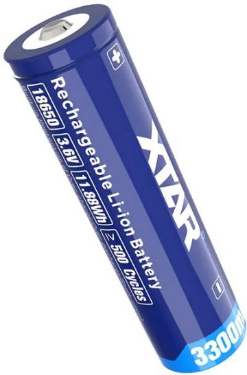 18650 Li-Ion 3,6 V Xtar 3300 mAh baterija (1 vnt) su apsauga