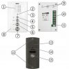 EURA'' ADP-51A3 ''DIFESA'' DOMOFON - 1 ģimenei, 2 unifona, interkoms, balts