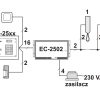 Laskomex CP-2502NP melns Audio panelis ar mini īrnieku sarakstu