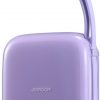 Joyroom Jelly Series JR-L002 10000mAh 22,5W PD QC powerbank ar kabeli 1x USB-A 1x USB-C violeta krāsā