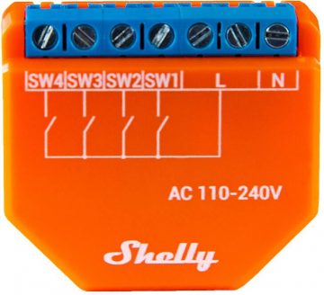 Shelly Plus i4 WIFI ainu kontrolieris/aktivizators
