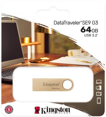 Kingston Data Traveler DTSE9G3 64GB USB3.2 Gen1 zibatmiņas disks