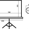 Statīvs Ekrāns 60 Statīva projekcijas ekrāns Overmax 4:3 60''