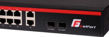 GETFORT POE KOMUTATORS 24FE+2GE+2SFP 250W