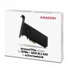 Axagon PCEM2-DC PCI-E x4 kuni M.2 NVMe jahutusega adapter