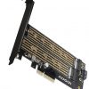 Axagon PCEM2-D PCIe NVME + SATA M.2 adapteris