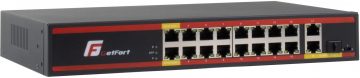 GETFORT POE KOMUTATORS 16FE+2GE+1SFP 200W