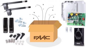 Alfa komplekts - FAAC 414 8 m gariem divviru vārtiem