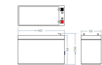 AGM VRLA 12V 7Ah žalias elementas