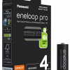 R6 / AA Panasonic Eneloop PRO 2500mAh Ni-MH BK-3HCDE/4BE uzlādējamas baterijas (blisteris ar 4 baterijām).