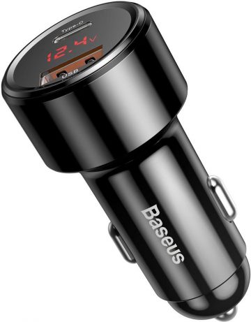 Автомобильное зарядное устройство Baseus Magic CCMLC20C-01 45 Вт 6 А 1x USB-A 1x USB-C QC 3.0