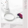 Кабель USB-C/Lightning для iPhone Baseus Cafule CATLGD-A02, 2 м, 20 Вт, PD, быстрая зарядка, белый, в чехле