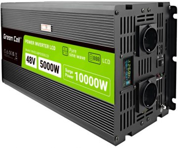 Green Cells PowerInverter LCD 48V / 230V 5000/10000W CLEAN SINUSOIDA