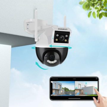 EasyCam āra 4MP (2MP + 2MP) 4x tālummaiņas WiFi PTZ kamera Tuya EC-4PTZ8DL