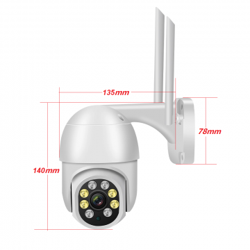 EasyCam Outdoor WiFi PTZ Camera Tuya 4MP 4x Zoom EC-4PT4L4IR