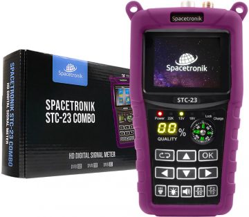 Spacetronik STC-23 VF6800 Combo DVB-S2+T2/C satelīta mērītājs