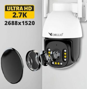 Orllo IP kamera ORLLO Z9 ULTRA ar saules paneli SM6030 PRO
