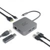 USB 6-in-1 zaļo šūnu USB-C centrmezgls AK61