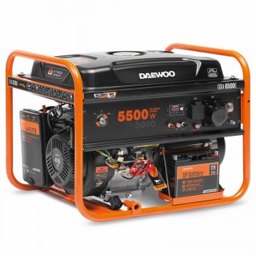 DAEWOO ĢENERATORS GDA 6500E 5,5kW + 2x ĢENERATORU EĻĻĻA SAE 10W-30 DWO 600