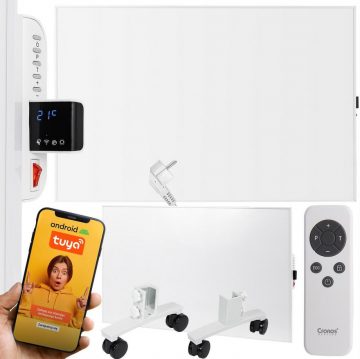Infraraudonųjų spindulių šildymo plokštė CRONOS Synthelith PRO CRP-500TWP Balta Balta