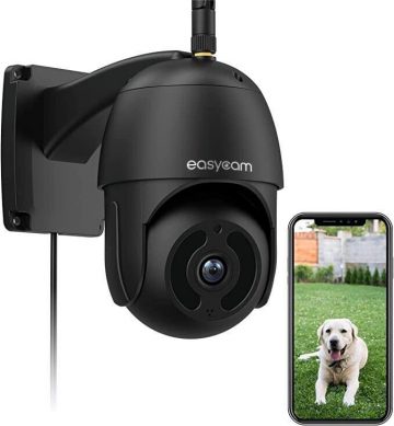 „EasyCam Outdoor WiFi PTZ Camera Tuya 4MP 4x Zoom EC-4PT8IR-B“