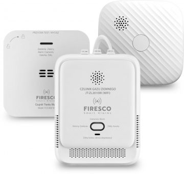 WIFI detektorių rinkinys FIRESCO anglies monoksido detektorius + dūmų detektorius + dujų detektorius