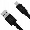 USB-A / USB-C kabelis Green Cell Matte 25cm ULTRA CHARGE QUICK CHARGE 3.0 KABGC03