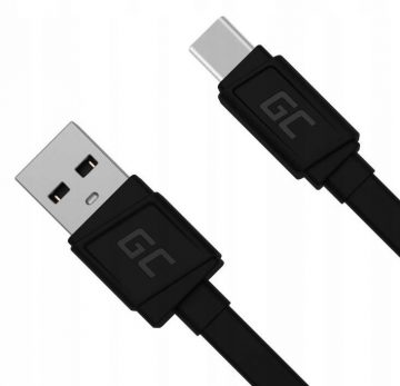 USB-A / USB-C kabelis Green Cell Matte 25cm ULTRA CHARGE QUICK CHARGE 3.0 KABGC03