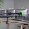 Шарнирное крепление для стола для 3 мониторов Spacetronik SPA-130 Шарнирное крепление для стола для 3 мониторов Spacetronik SPA-130