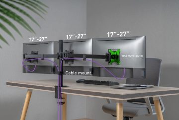 Шарнирное крепление для стола для 3 мониторов Spacetronik SPA-130 Шарнирное крепление для стола для 3 мониторов Spacetronik SPA-130