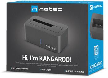 Natec Kangaroo SATA 2,5/3,5 tolli USB 3.0 dokkimisjaam + toiteplokk