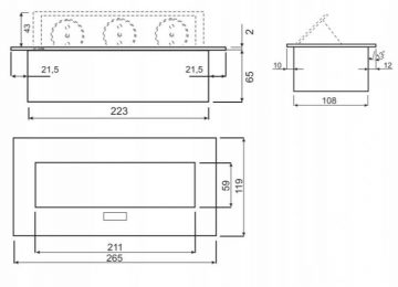 Built-in furniture socket ORNO OR-AE-13109/BR brass Built-in furniture socket ORNO OR-AE-13109/BR brass