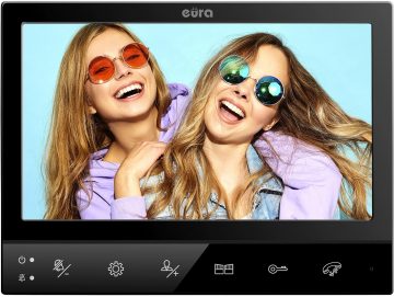 EURA VDP-80C5 2-семейный WIDEOFN, черный EURA VDP-80C5 2-семейный WIDEOFN, черный