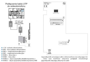 ACO INS-MPR 4" monitors INSPIRO - 4" digitālais krāsu monitors video durvju ieejas sistēmām