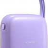 Joyroom Jelly Series JR-L002 10000mAh 22,5W PD QC powerbank ar kabeli 1x USB-A 1x USB-C violeta krāsā
