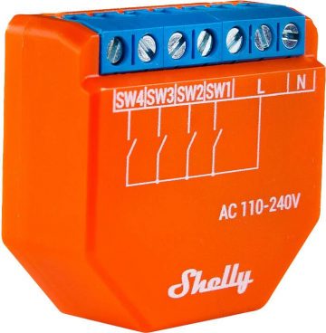 Shelly Plus i4 WIFI ainu kontrolieris/aktivizators