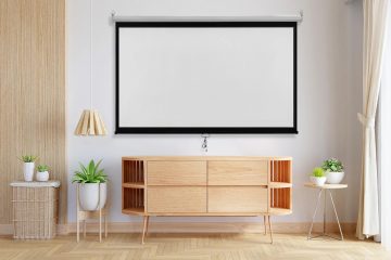 Manuāli ievelkams projekcijas ekrāns 100" 16:9