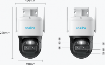 Reolink Trackmix LTE 2K 4Mp IP kamera ar akumulatoru