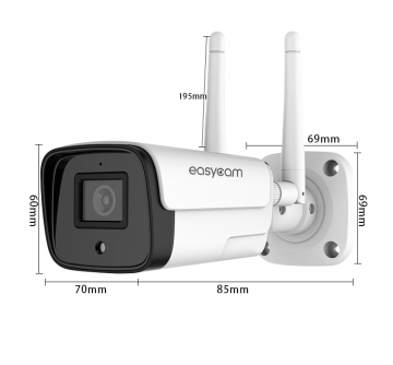 EasyCam IP āra kameras caurule WiFi IR 30m Tuya 5MP EC-5T2IR