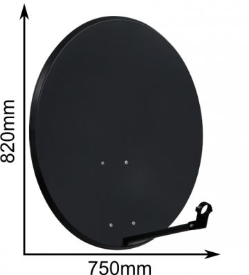 ANTENAS JUMTIŅŠ 80 CM TUMŠS (ASC-800M-C)