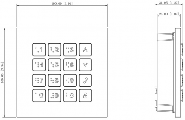 DAHUA VTO4202FB-MK MODULIS