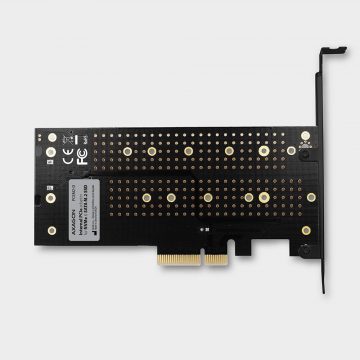 Axagon PCEM2-D PCIe NVME + SATA M.2 adapteris